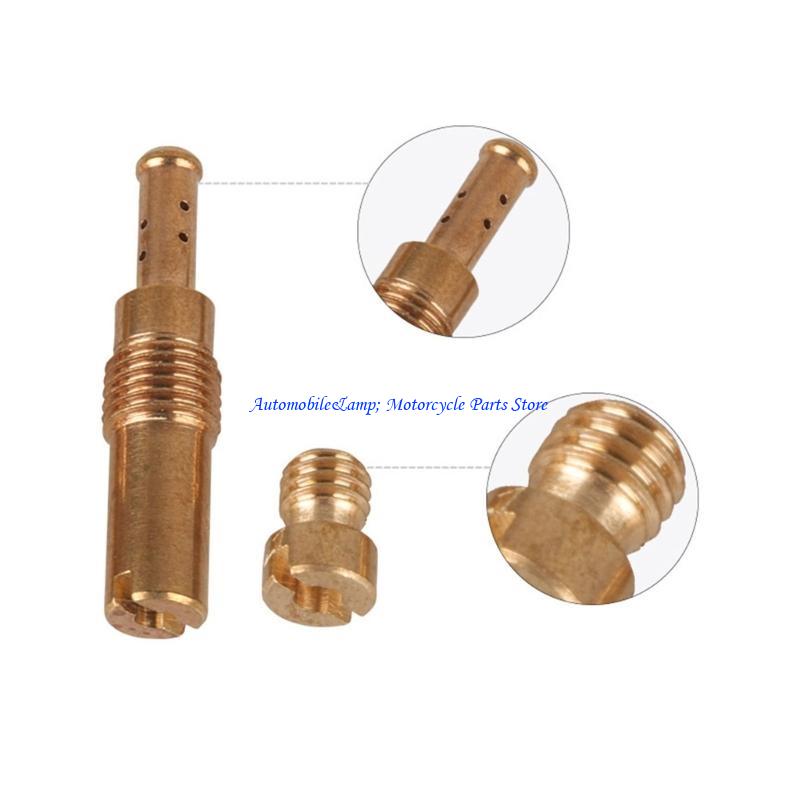 H7BD 20Pcs Carburetor Main Jets Kits 10 Carburetor Main Jets with 10 Slow Jets Accessories Durable for PWK PE CVK