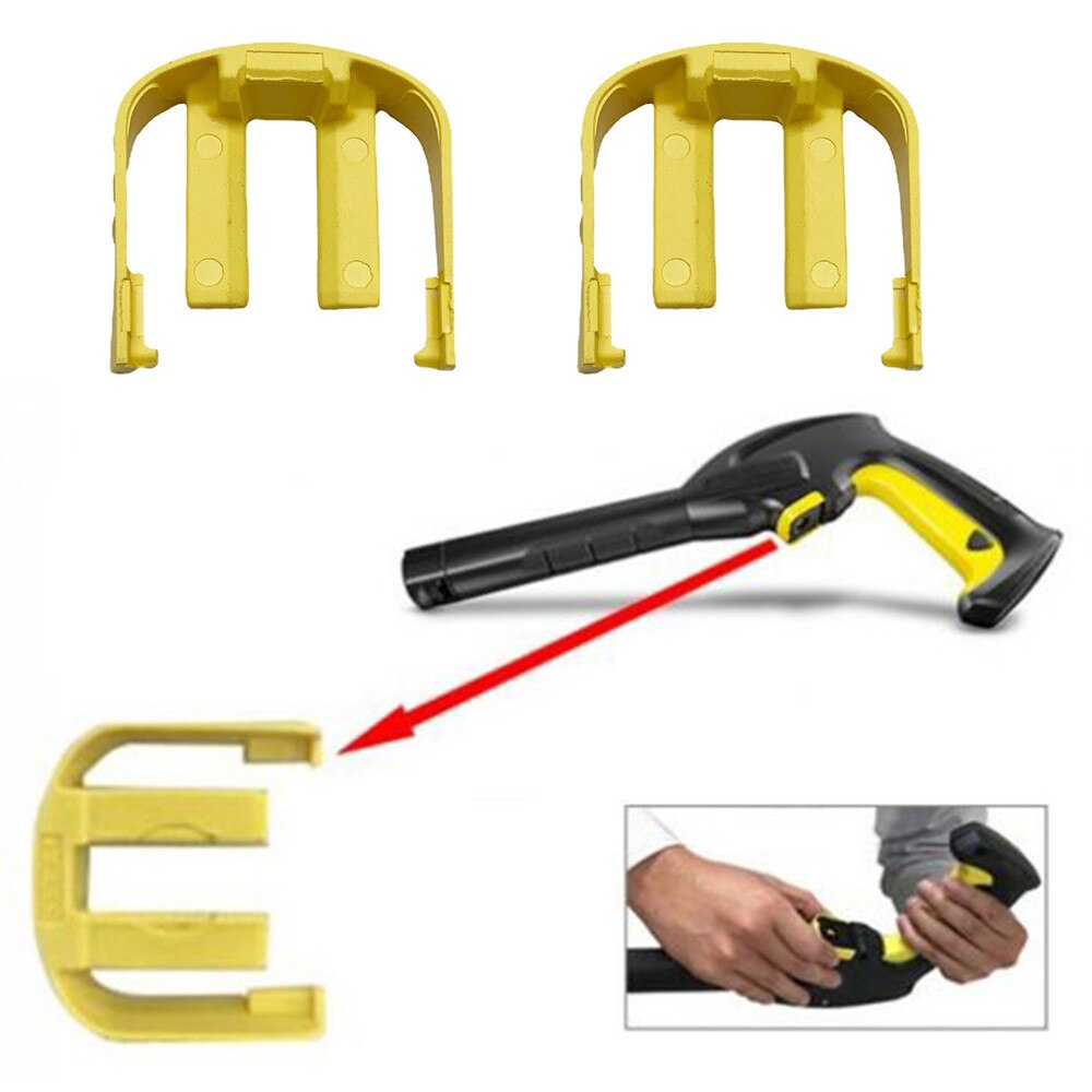 2/1pcs C Yellow Clips Connector Replacement For Karcher K2 K3 K7 Car Home Pressure Power Washer Trigger Household Cleaning Tools