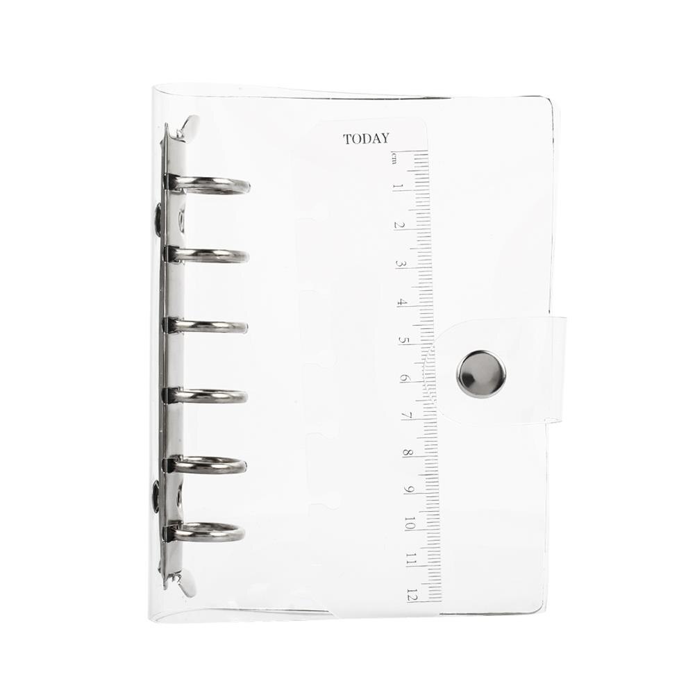 Hoja suelta A5/A6/A7 carpeta de anillas diario cubierta de cuaderno económico estudio impermeable proteger conveniente escuela barata