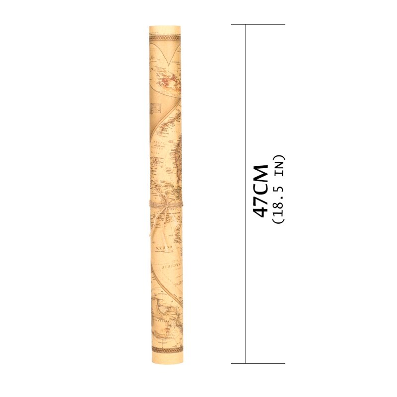 1 Pc Vintage Wereldkaart Antieke Poster Muur Grafiek Retro Papier Mat Kraft Kaart Van Wereld Bar Cafe Decor home Decoratie