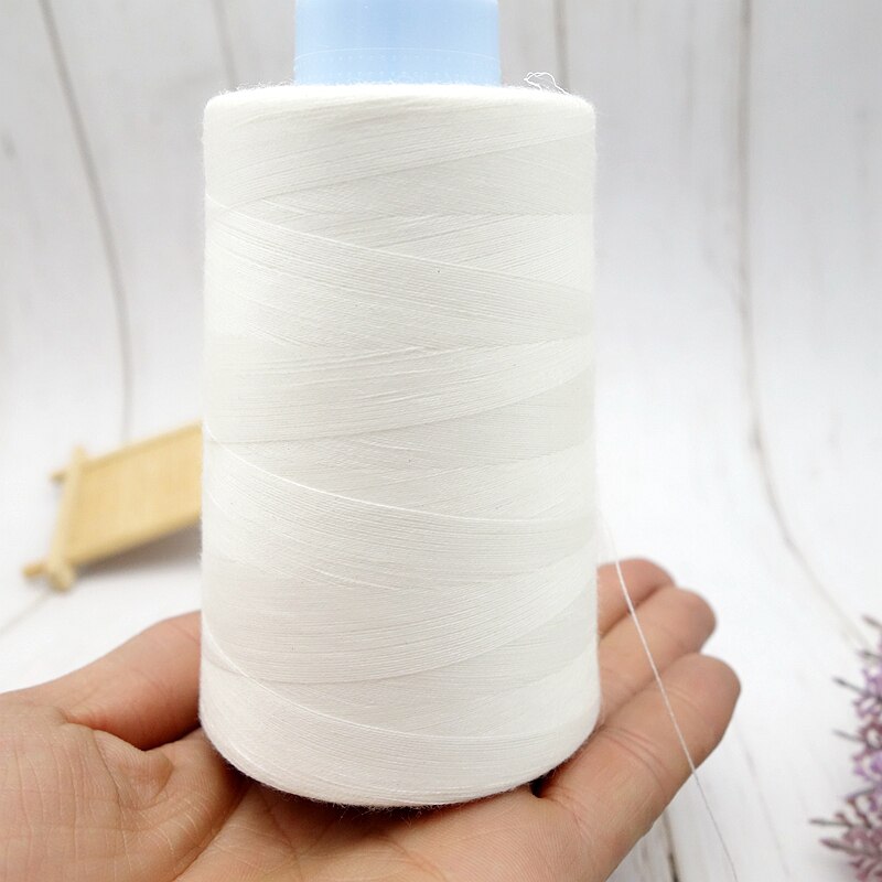 3000m long white water-soluble embroidery sewing thread 402/S dissolved in cold water