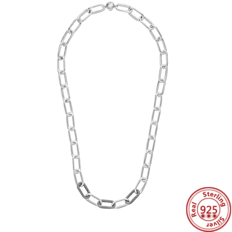 2022 925 Sterling Zilveren Ketting Voor Vrouwen Me Link Chain Kettingen Fit Originele Me Dangle Charm Kralen Mode sieraden