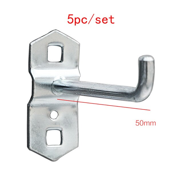 Wall-Mounted Hole board hook Hardware Tool Storage rack toolbox Hanging board Tool Storage Angle Grinder organize Box: A