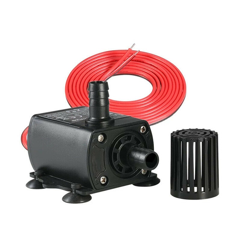 DC 12V Submersible Water Pump Micro Brushless Aquarium Camper Caravan Motorhome Waterproof Tank 280L/H