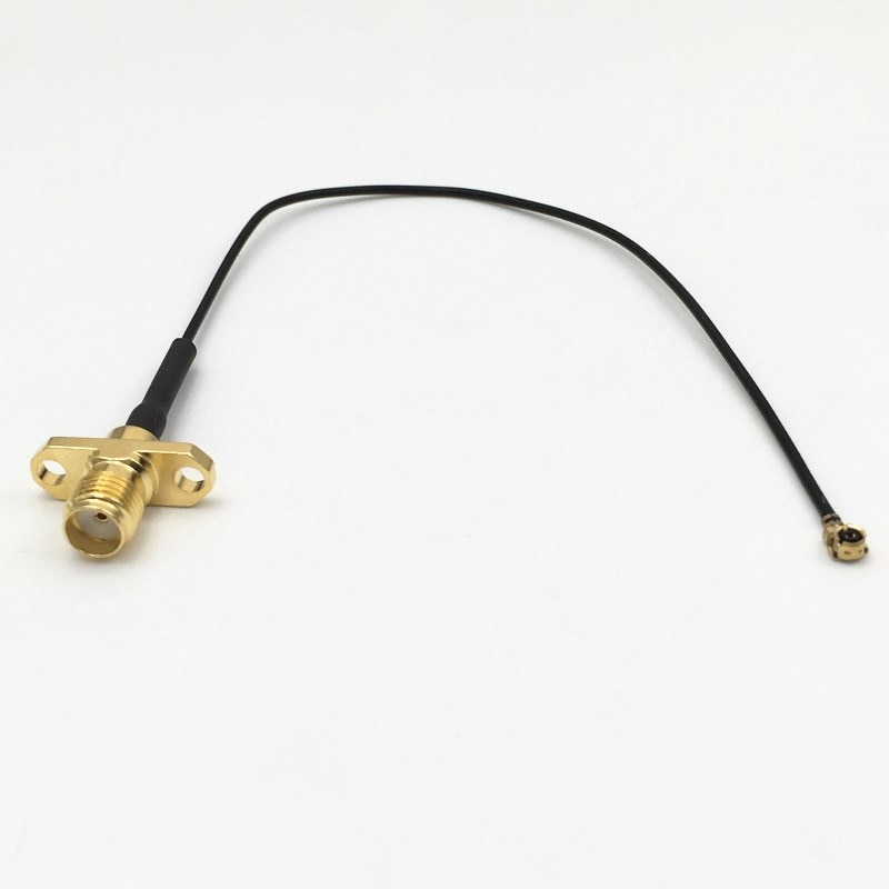 Prise à bride 2 trous u-fl/IPX IPEX UFL vers SMA femelle, câble d&#39;antenne RF 1.13 Pigtail OD 1.13mm pour routeur de carte WIFI PCI 1 pièces