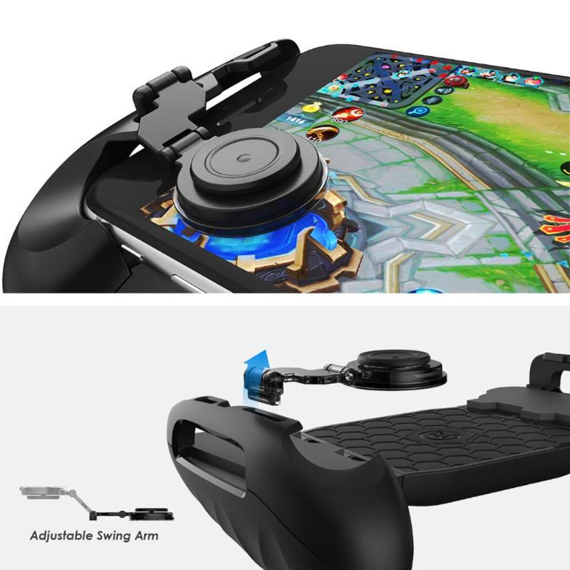 Alloyseed 3 In 1 Universele Game Joystick + Mini Joystick Grip + Stand Beugel Voor 4.7-7Inch Touch screen Smart Telefoons