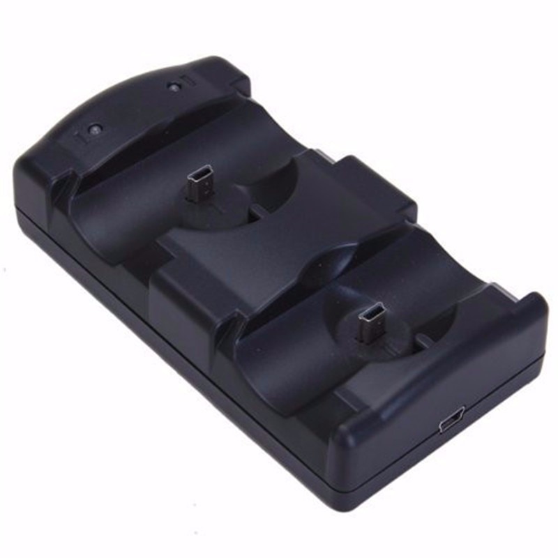 Compatibel Voor PS3 Controller &amp; Move Dual Charger Usb Dual Opladen Aangedreven Dock Gamepad Charger Dock Station Mount Power Sup