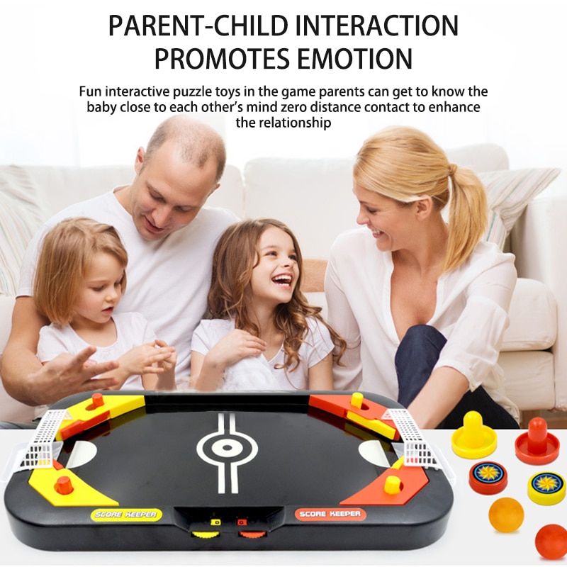 2 in 1 mini aria hockey Gioco Da Tavolo Scrivania Battaglia hockey Su Ghiaccio impostato di Giochi Del Capretto Educativo Interattivo Giocattolo per I Bambini casa Gioco Da Tavolo