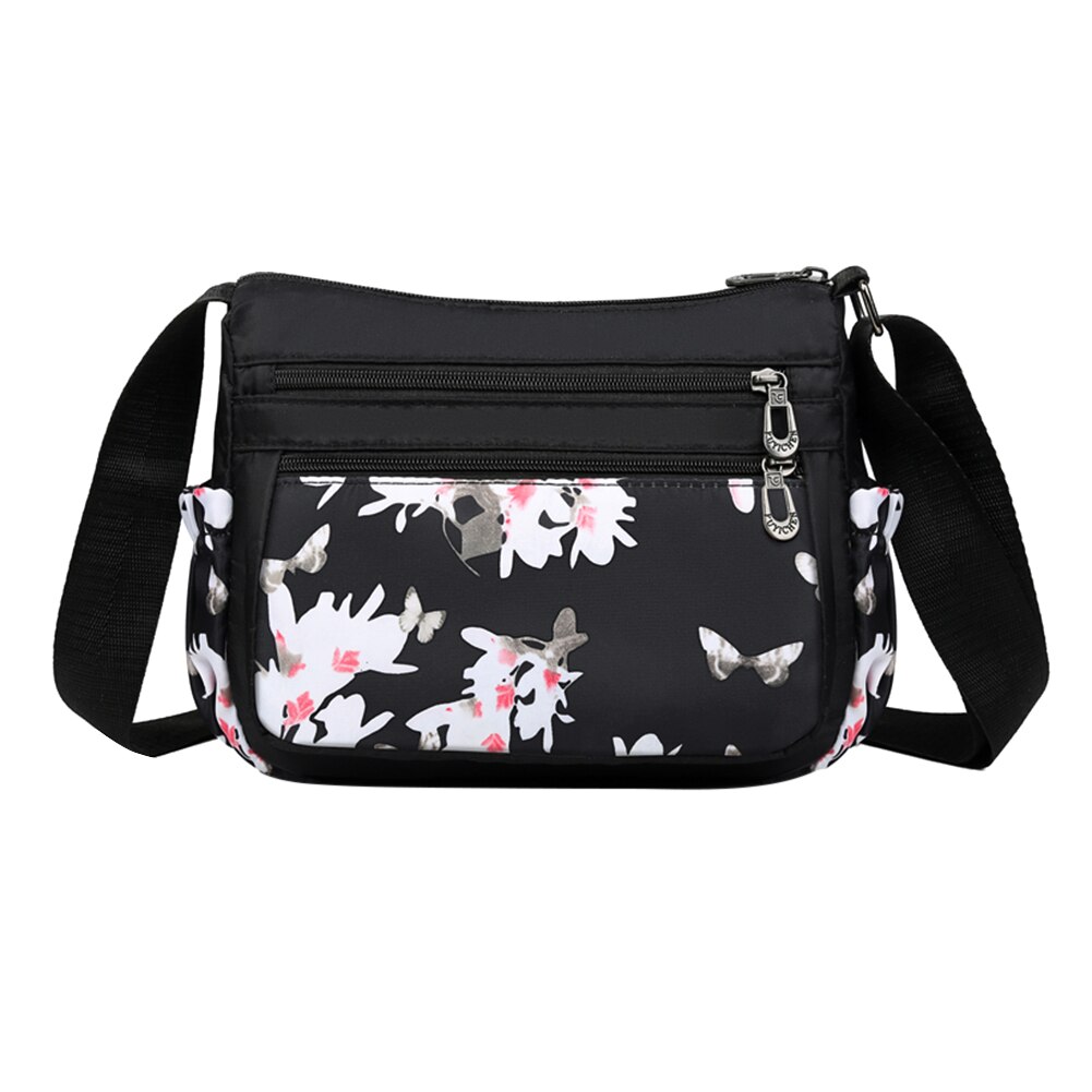 Oxford Wasserdichte Schulter Tasche Für Frauen Multi Tasche Umhängetaschen Blume Gedruckt Muster Weibliche Täglichen Reise Tote Taschen: C