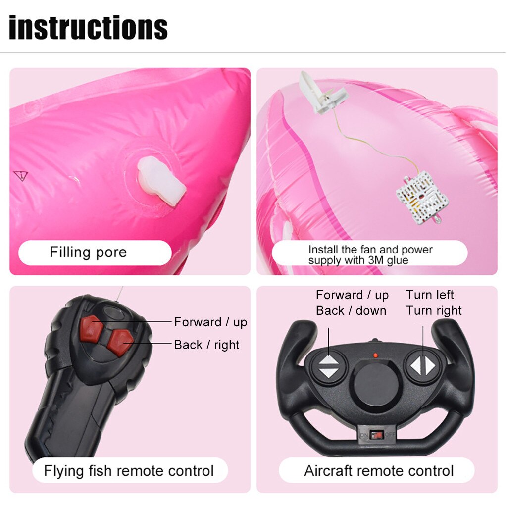 Pez volador, delfines voladores y aviones voladores, juguetes de juguete a Control remoto para niños