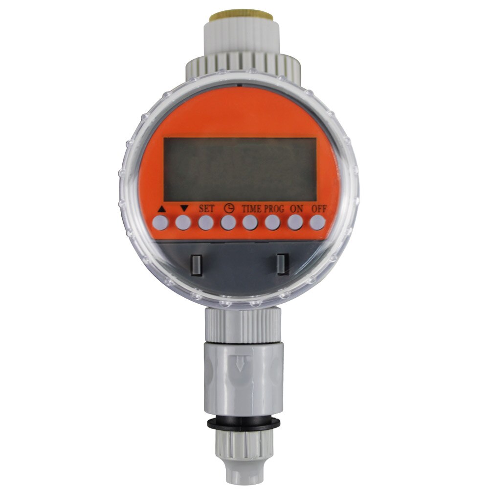 Benexmart Garden Watering Timer Pressure Regulator Irrigation Controller Waterproof with Battery: Red