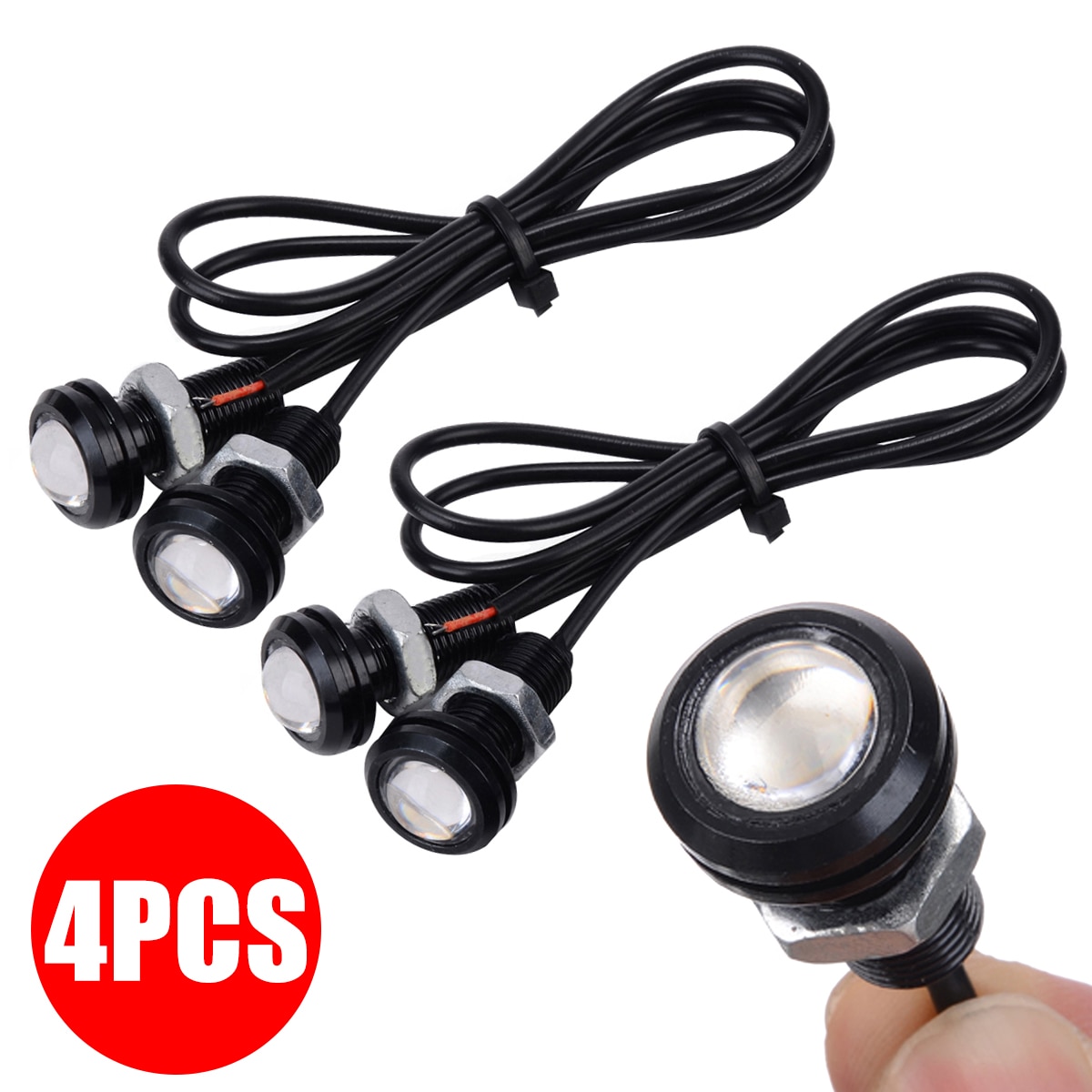 Luz LED azul para barco, 4 Uds., 12V, 10W, esparcidor de Outrigger a prueba de agua, lámpara Troll para peces marinos bajo el agua