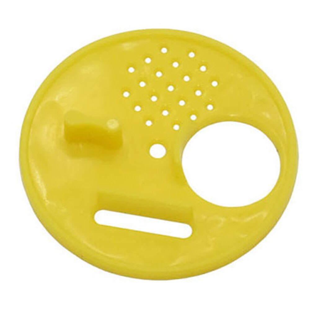 100 Pcs Beekeeping Plastic Beehive Door Round Single Bee Exit Hive Vent Entrance Ventilation Gate Nest Tools Apiculture Supplies: Yellow