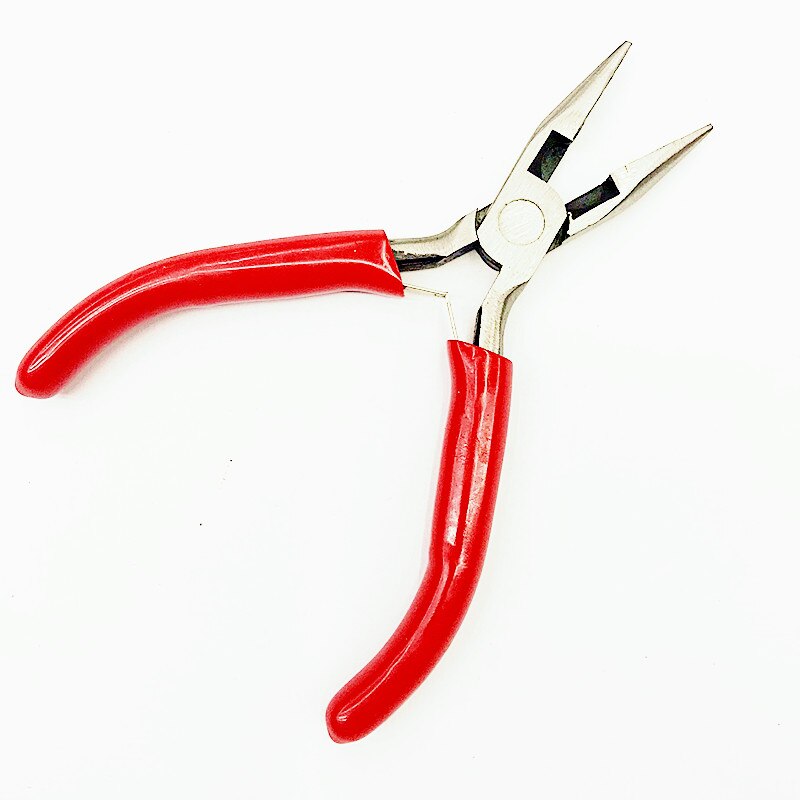 Smycken reparationsverktyg verktygstång tandlös tång vice vice hängande ringtång ringöppnare pincett koppar bromsok: Röd