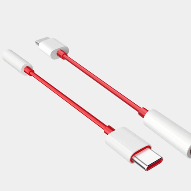 Original pour Oneplus 6T 7 Pro Usb Type C à 3.5mm adaptateur de prise pour écouteurs Aux Audio pour One Plus 1 + 6t Usb-c câble de convertisseur de musique