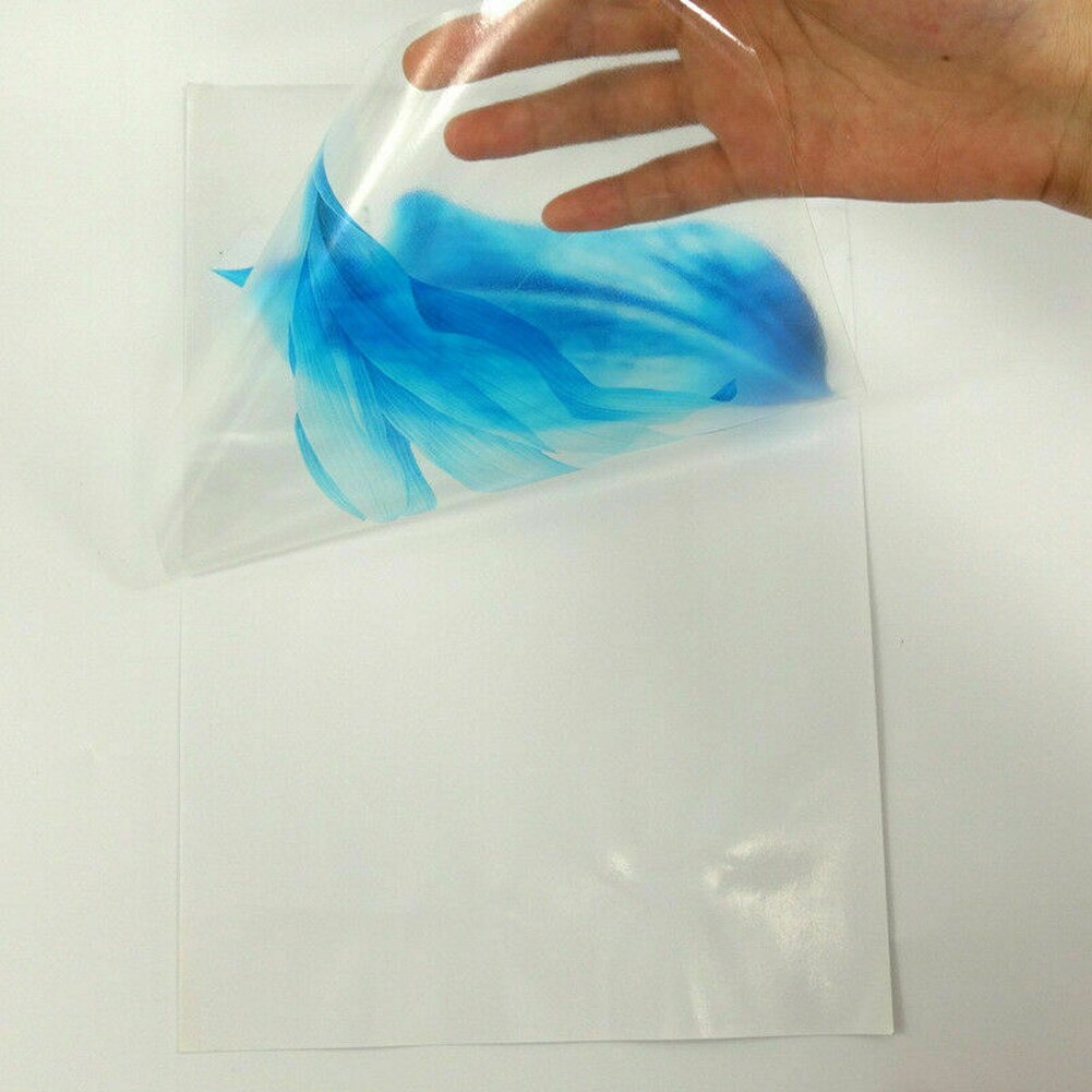 10x A4 Transparent Clear Sticker Smooth Wear Resistance PVC Anti Break Accessories Lightweight Office Printing Paper Waterproof