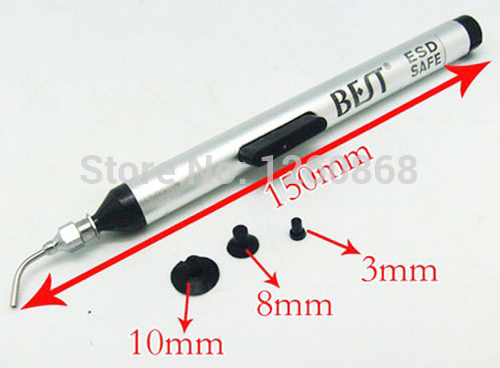 Vacuum Suction Pen Best 939 Sucker Pen Hand Tool + 3 Suction Headers 2pcs/set Vacuum Suction Pen whole