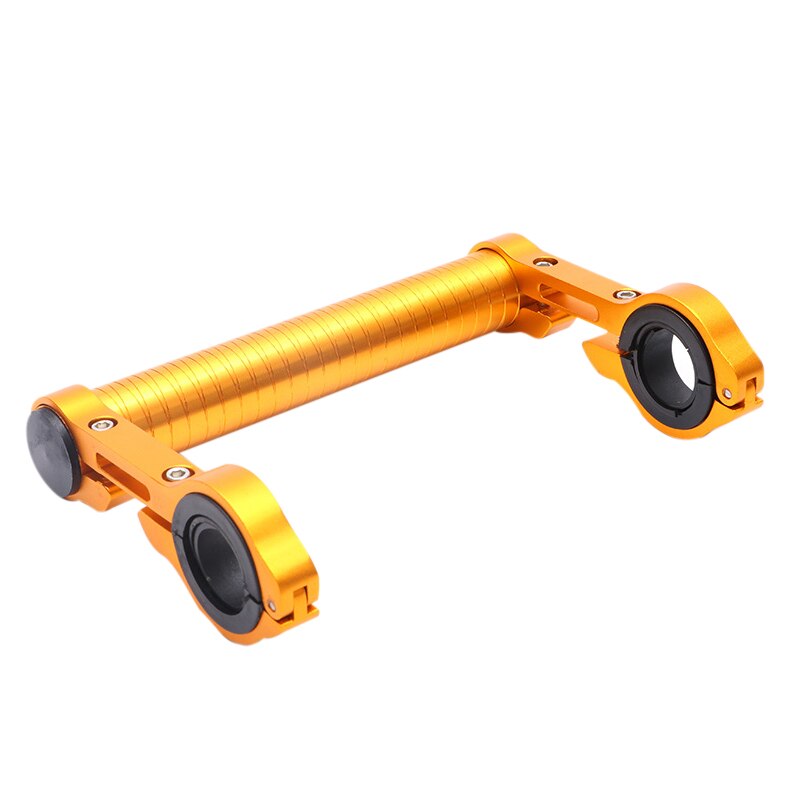 Fiets Stuur Extender, Fiets Stuur Extension Aluminium Mount Houder Dubbele Klem Fiets Beugel Fiets Accessoires: golden