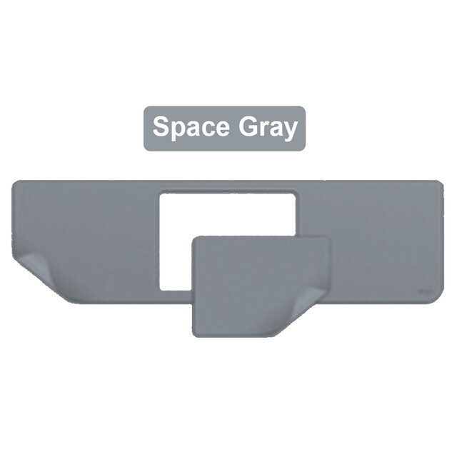 Autocollant pour ordinateur portable complet peau de vinyle pour MacBook Pro 16 pouces A2141 libération, poignet paumes repos garde Palmrest Touchpad autocollant: Wrist Sticker Gray