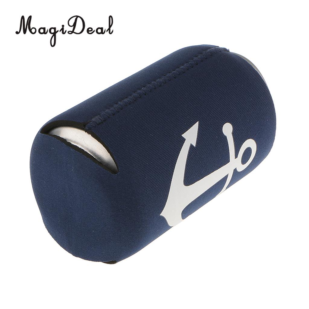 MagiDeal 2Pcs Neoprene Nautical Anchor Soda Beer Bottle Tin Can Cooler Chilling Sleeve Holder for Theme Party Novelty Toy