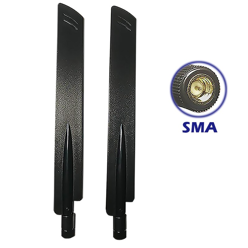 2.4G WiFi Antenna 8dbi Aerial directional Booster router antenna for modem wifi USB Adapter AP Bridge Repeater PC WLAN Extender: SMA-2pcs