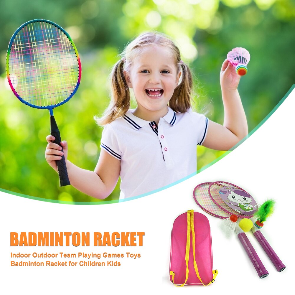 Indoor Outdoor Team Spelen Games Speelgoed Badminton Racket Voor Kinderen Kids