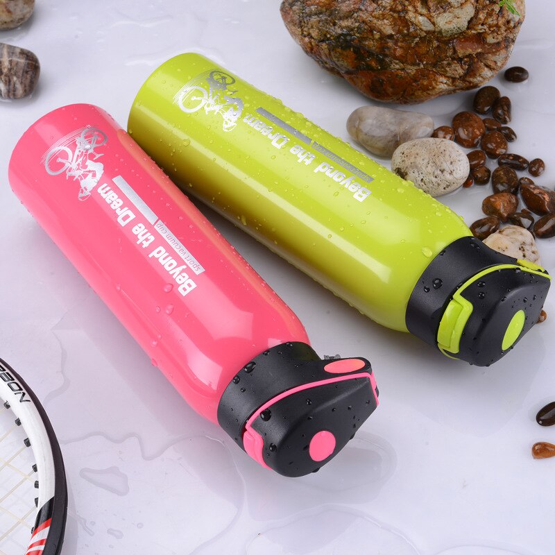 500ML Sport thermos water bottle Thermo Mug Stainless Steel Vacuum Flask mug with straw Insulation Cup Thermoses tthermal bottl