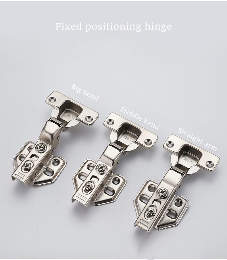 1 stk rustfritt jern hydraulisk hengsel jern kjerne spjeld bufferskap hengsler skapdørhengsler mykt tett maskinvare: Stor sving