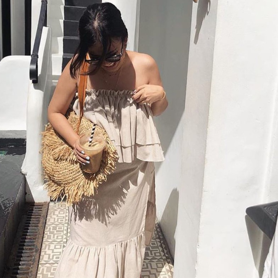 Bohemien Runde Quaste Frauen Stroh Tasche Spitze Papier Rattan Schulter Beutel Große Beiläufige Handtaschen Sommer Strand gewebte Geldbörsen