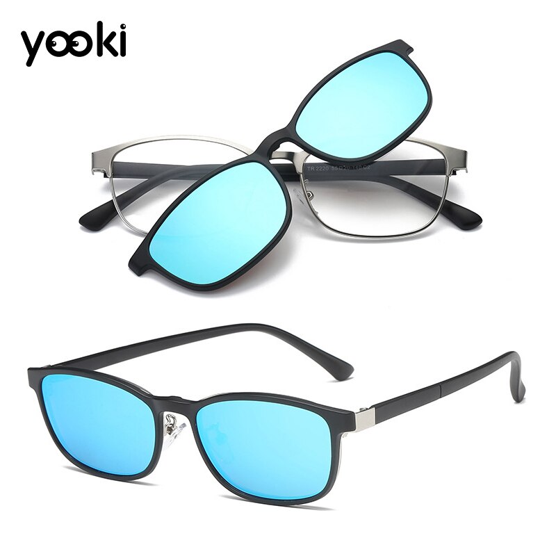 Polarized flip up clip on sunglasses black 100%  uv protection fishing menn kvinner nattbriller