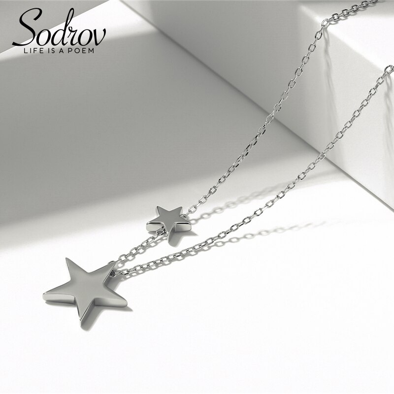 Sodrov 925 Sterling Zilveren Sieraden Star Ketting Voor Vrouwen Zilveren 925 Ketting Ketting Ketting