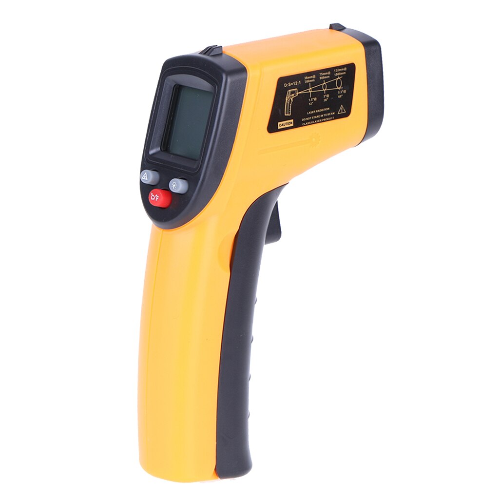 Digital No-Touch LCD IR Industrial Infrared Temperature Thermometer Gun