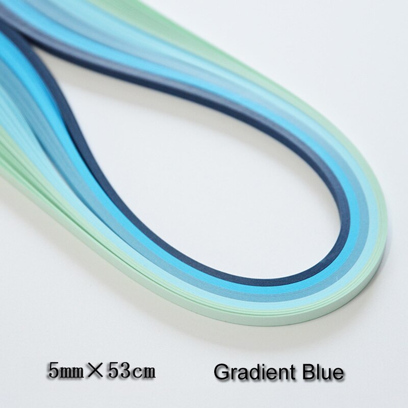 Quilling Quilling Papier einstellen Insgesamt 900 Streifen 9 Arten Gradienten Farben für Heimat Klassenzimmer Einkaufen Hochzeit Dekorationen: Blau(5 Farben)