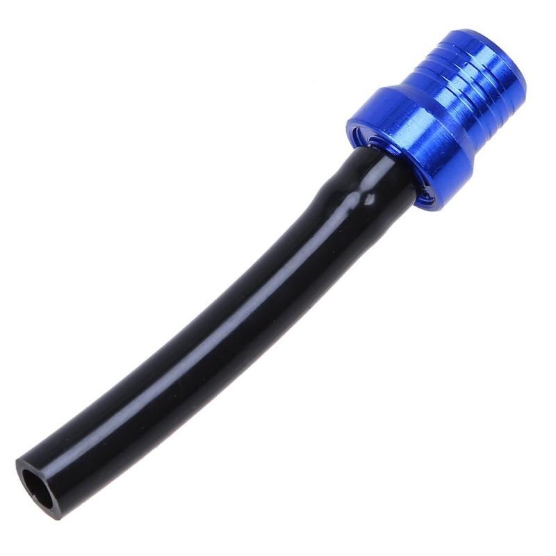 Motocross Motorcycle Accessories Tank Fuel Breather Vent Valve Hose Tube For Bike Off Road Tank Cap Hose Pipe Spare Parts: blue