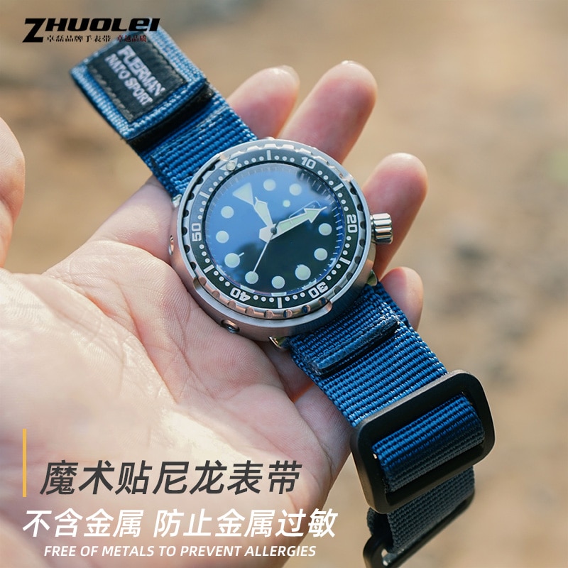 top de Nylon de la OTAN correa de reloj para S-eiko n° 5 007 serie deporte correa de reloj 20mm, 22mm, 24mm de la OTAN reloj banda