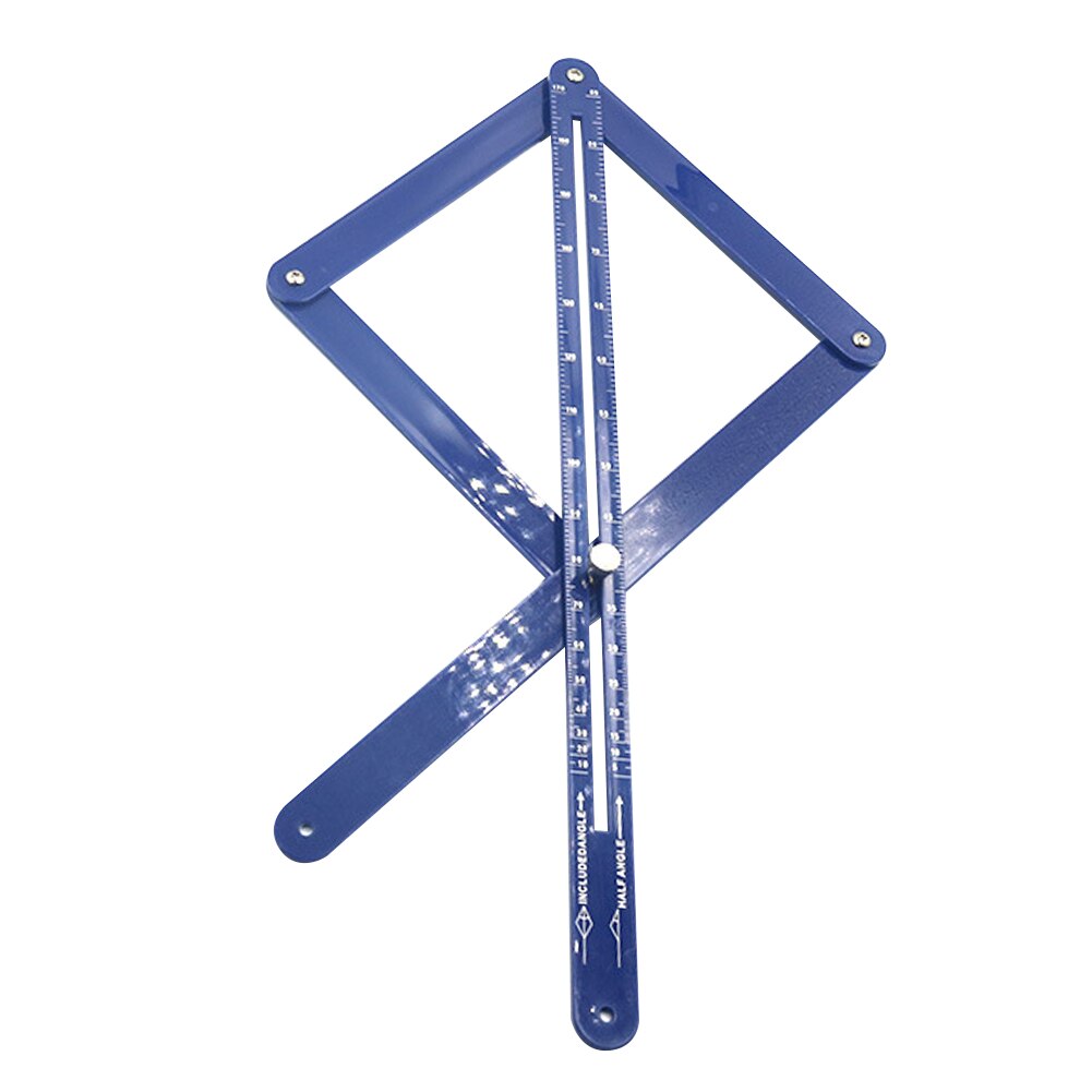 Multi-angle Diagonal Square Ruler Woodworking Model Tile Wood Ruler For Woodworking Gadget Depth Angle Protractor Measur Tool