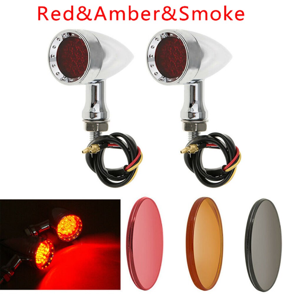 Voor harley chopper richtingaanwijzers chroom motorfiets led richtingaanwijzers betrouwbaar top