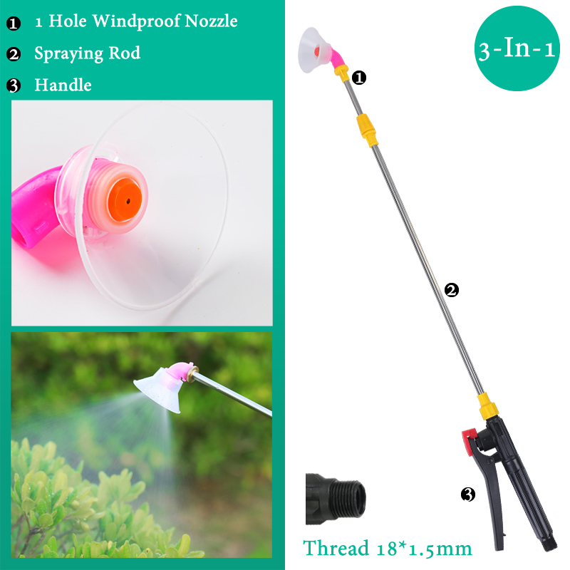Tige de pulvérisation rétractable de 0.45-0.8m, pour pulvérisateur à pression manuelle, pulvérisation de pesticides de jardin extérieur, arrosoir d'arbre, accessoires: jaune clair