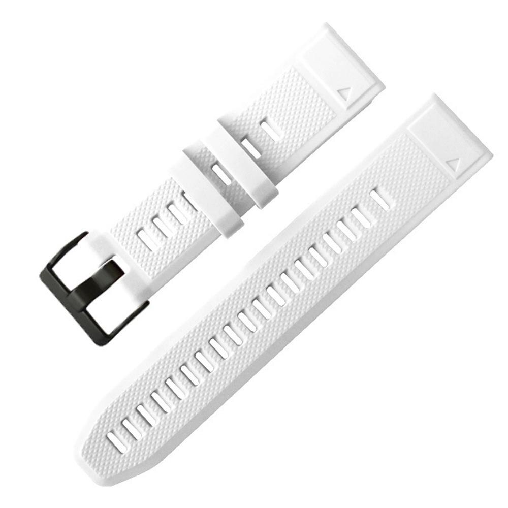 Fenix 5 Fitness Sport Band Siliconen Band Serie 22Mm Fenix 5 Horloge Band Sport Strap Vervanging Band Armband: WHITE