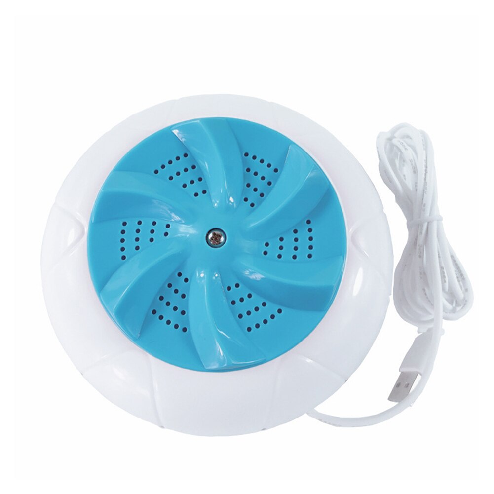 Turbines Washer Convenient Laundry Travel Mini Laundry Clothes Cleaner Portable Ultrasonic Turbine Washing Machine: Blue