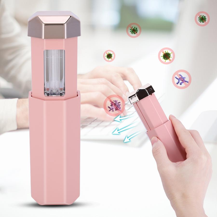 Portable Handheld Mini UV Ultraviolet Light USB Rechargeable Germicidal Lamp for Family Office