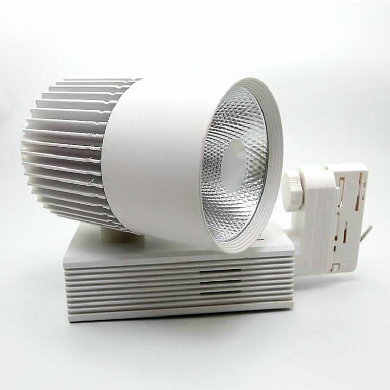 Track Verlichting Rail Lamp Spot 30W 40W 50W COB Kleding Schoenen Winkel Winkel Track Lichten LED Rail spotlight 4 draad 3 fase