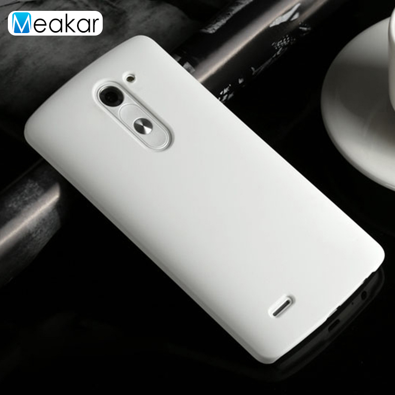 Funda de plástico mate 5.5para Lg G3 Stylus funda para Lg G3 Stylus Dual D690 D690n D693n Coque trasero de teléfono funda: For G3 Stylus Dual / white