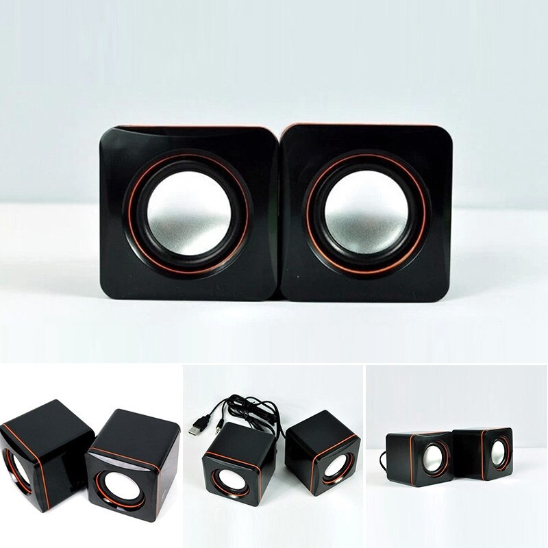 USB Mini Speaker Portable Music Player Amplifier Loudspeaker Stereo Sound Box for Computer Desktop PC Notebook