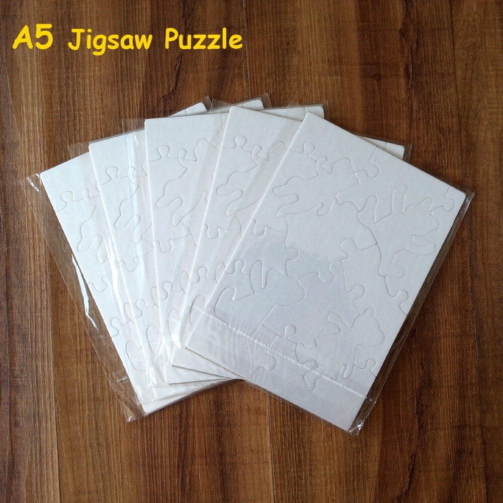 10 Stks/partij A5 Sublimatie Blanco Puzzel Diy Craft Puzzel Transfer Printen
