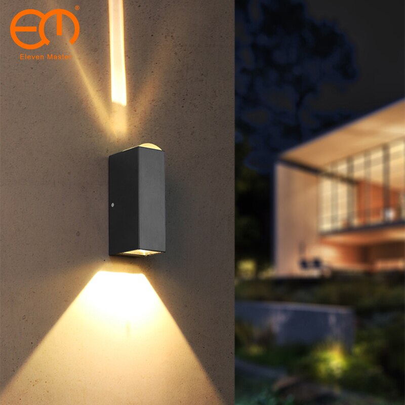 Led Wandlamp Aluminium Outdoor IP65 Waterdichte Up Down Wandlamp Voor Thuis Trap Slaapkamer Bedlampje Gang Verlichting ZBD0003