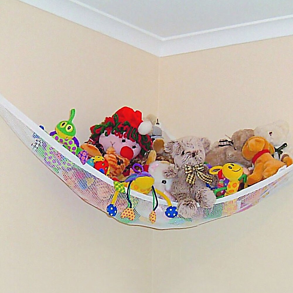 Grote Speelgoed Hangmat Mesh Kids Slaapkamer Opslag Kinderkamer Teddybeer Net Kind Organizer Gevulde Handdoeken Nette Zachte Opslag Organizer