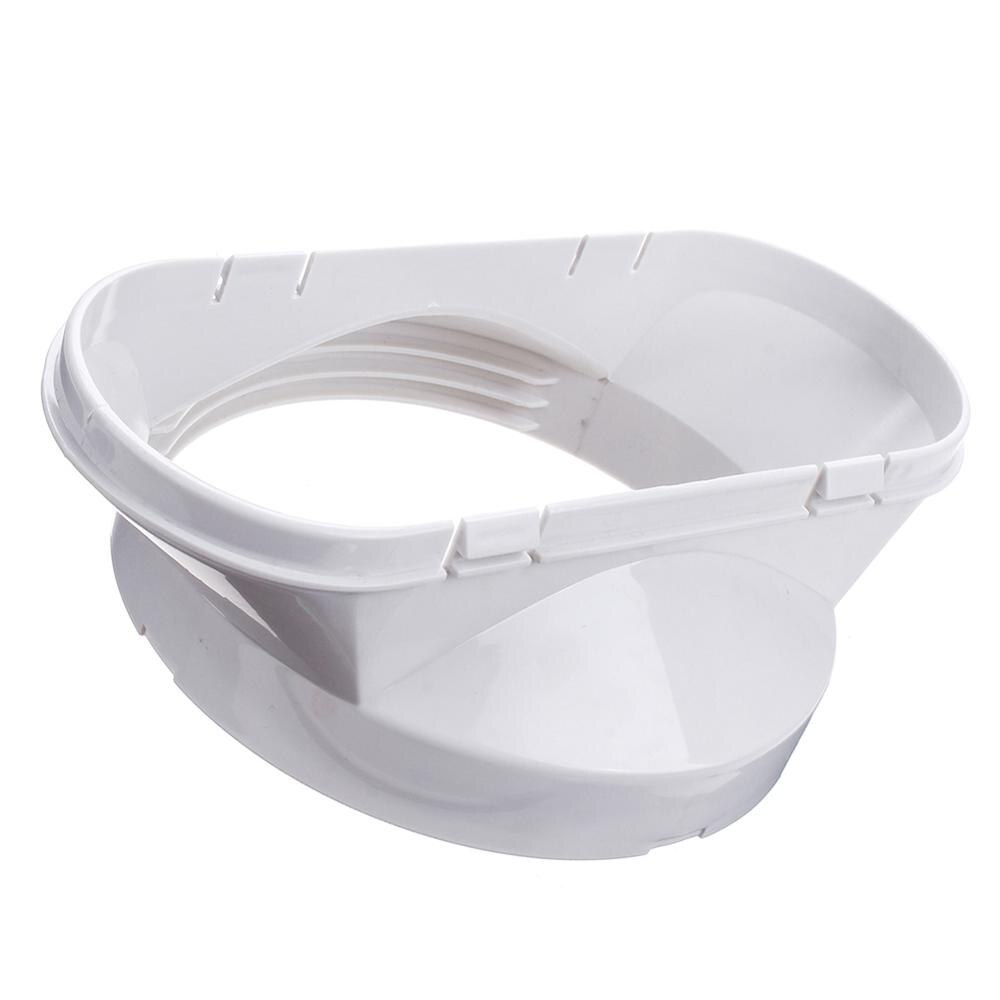 Adaptateur de climatiseur Mobile 13cm | Fenêtre blanche Durable en PVC, Mini climatiseur fendu pour pièces de rechange de climatiseur Portable