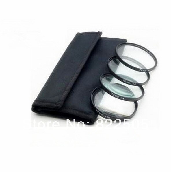 4 pièces 49mm 49mm Macro + 1 + 2 + 4 + 10 REFLEX Lentille Filtre Kit Pour 49mm Lentille filtre