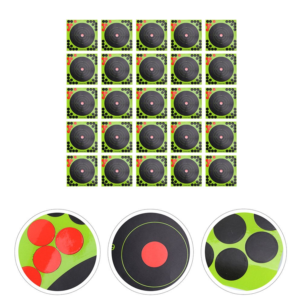 40 Sheets of Replaceable Shooting Targets Adhesive Paper Targets Dart Targets (Random Color): Default Title